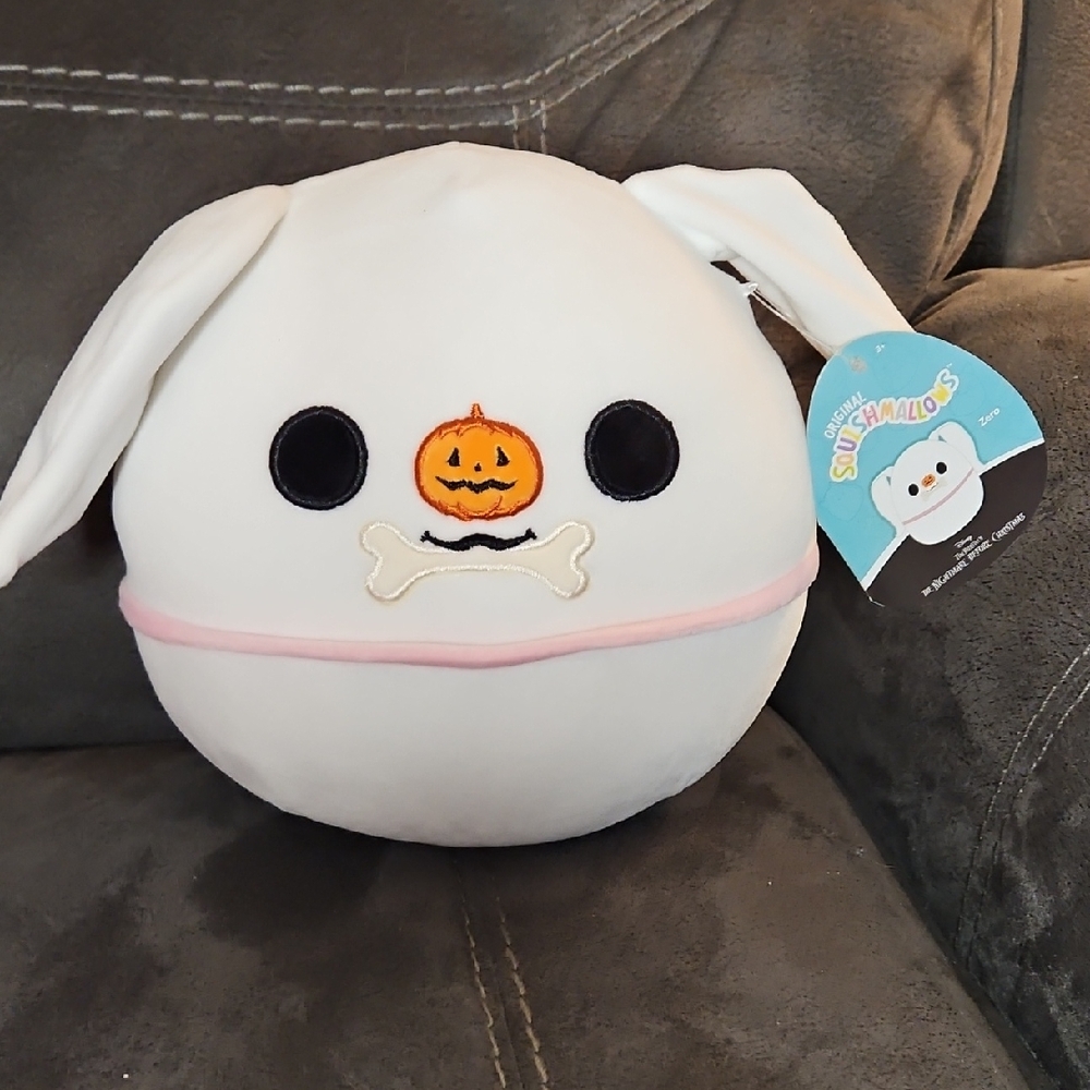 8" Zero Nightmare Before Christmas Disney Squishmallow 2024